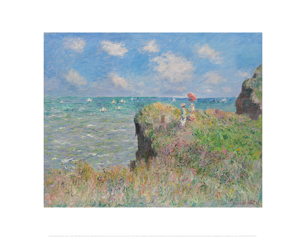 Cliff Walk at Pourville, Claude Monet