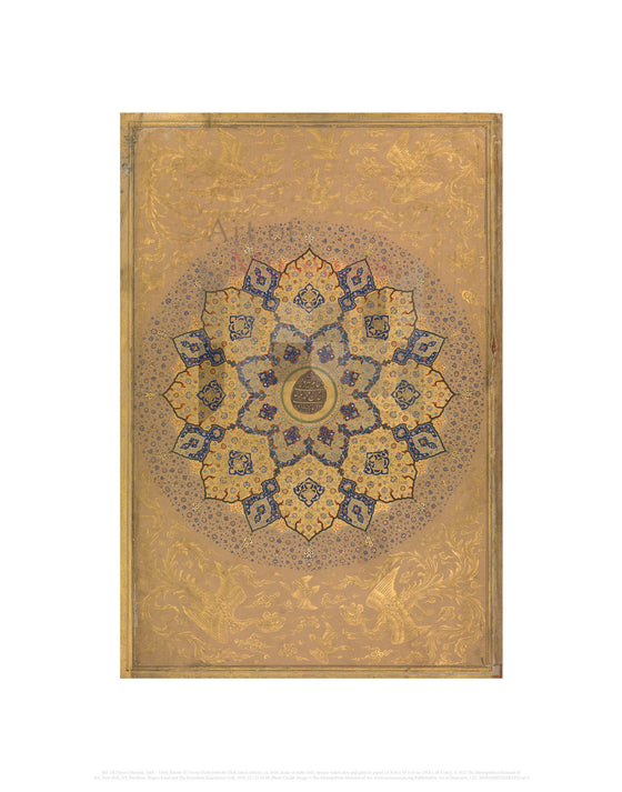 Rosette III (recto) (Folio from the Shah Jahan Album). Made in India