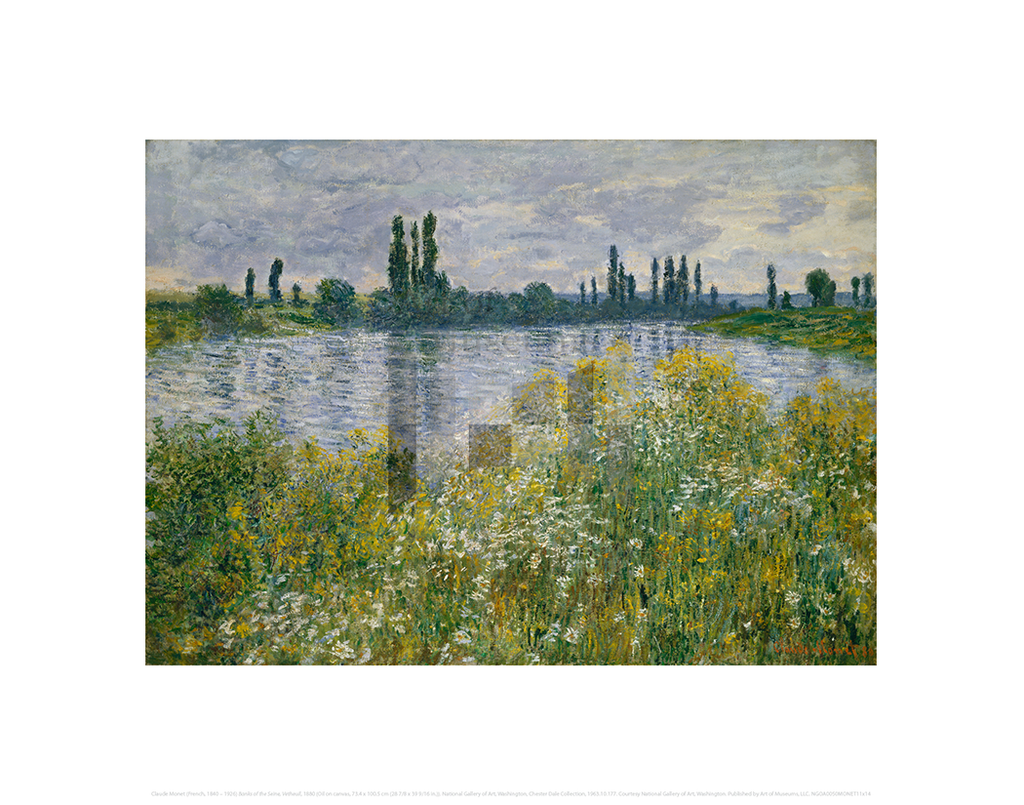 Banks of the Seine, Vetheuil, Claude Monet