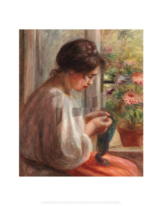 Seamstress at Window, Auguste Renoir 