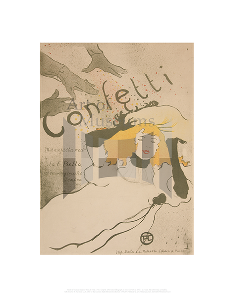 Art of Museums Print: Henri de Toulouse-Lautrec , Confetti - Art