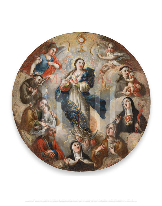Nun's Badge with the Immaculate Conception and Saints (Medallon de monja con la Inmaculada Conception…)