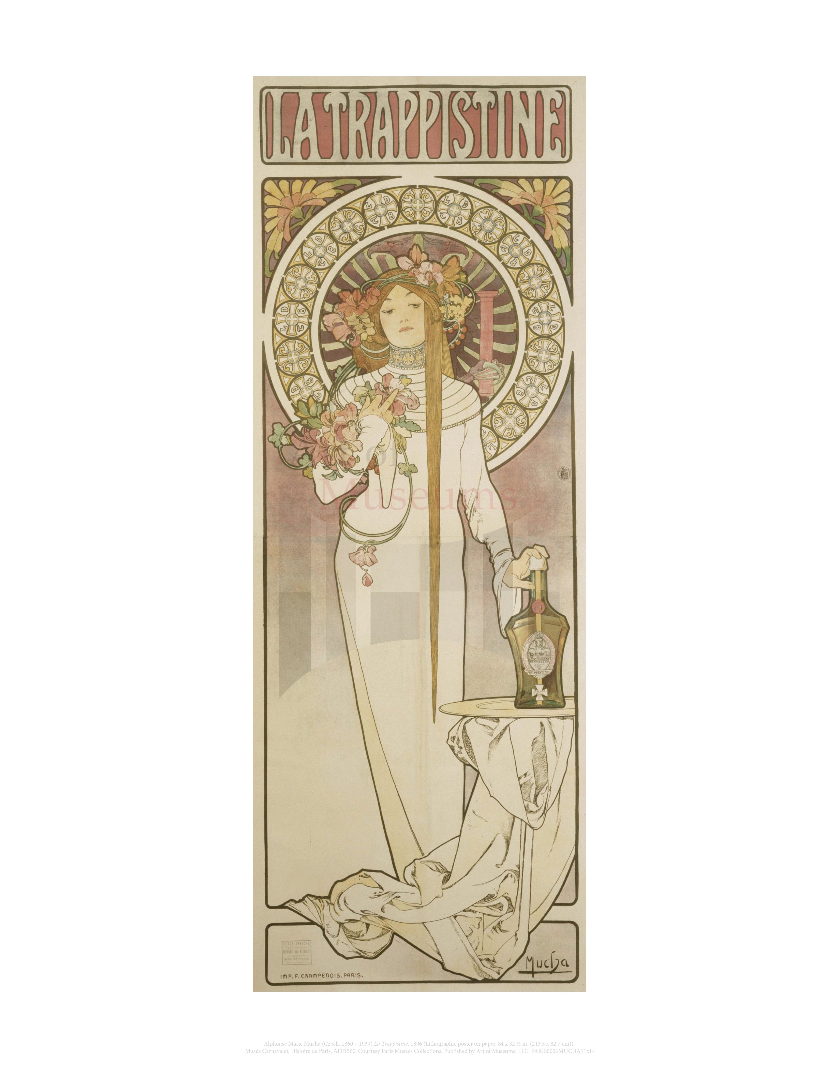 Trappistine Members Art of Museums Print: Alphonse Marie Mucha, La Trappistine - Art of ...