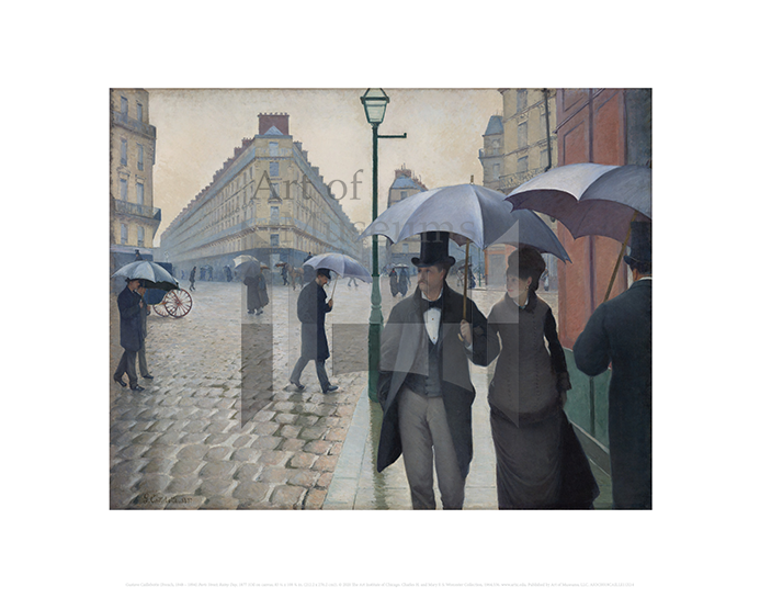 Paris Street; Rainy Day, Gustave Caillebotte