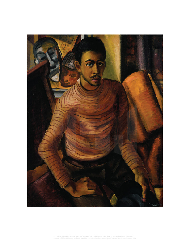Grey Johnson Art of Museums Print: Malvin Gray Johnson , Self-Portrait - Art of ...