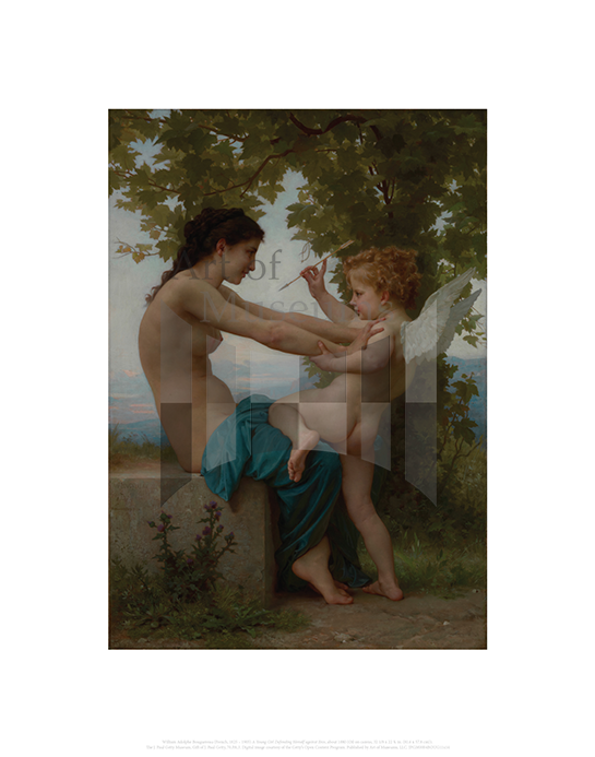 A Young Girl Defending Herself against Eros, William Adolphe Bouguereau