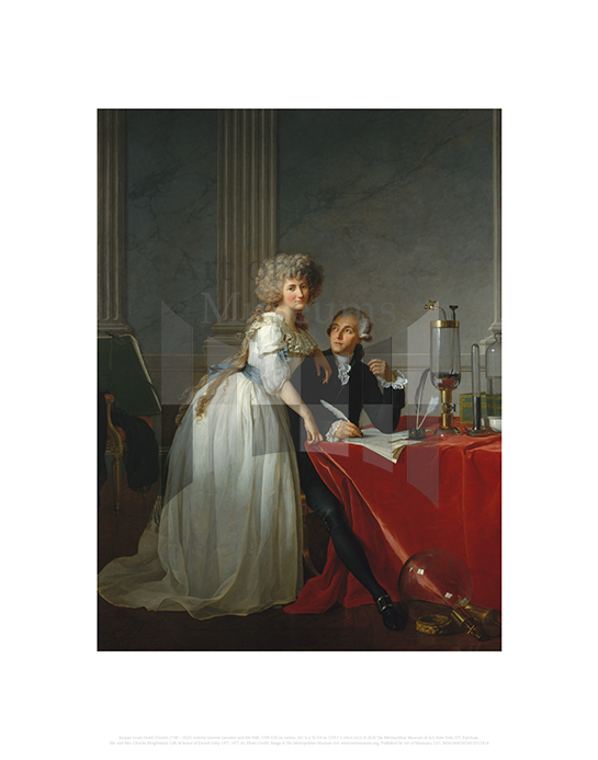 Antoine Laurent Lavoisier and His Wife (Marie Anne Pierrette Paulze), Jacques Louis David