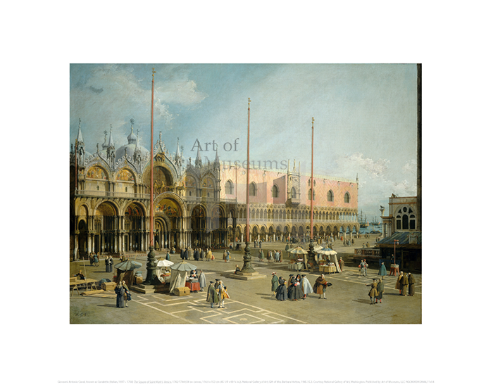 The Square of Saint Mark’s, Venice, Giovanni Antonio Canal, known as Canaletto 