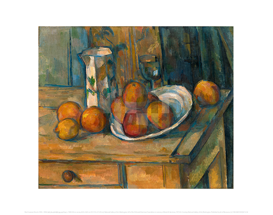 Still Life with Milk Jug and Fruit, Paul Cezanne