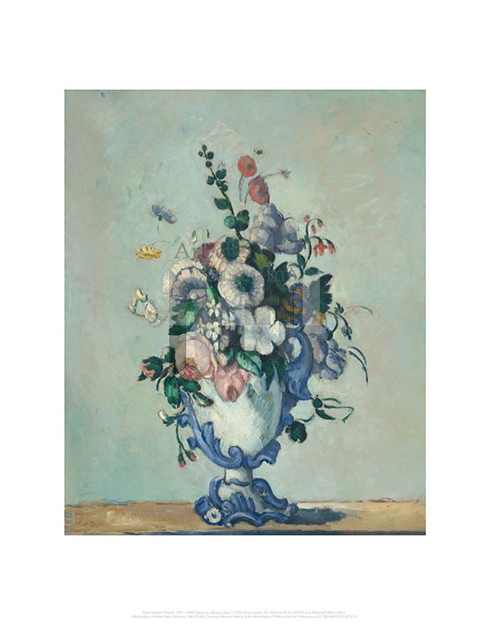 Flowers in a Rococo Vase, Paul Cezanne