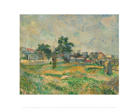 Landscape near Paris, Paul Cezanne