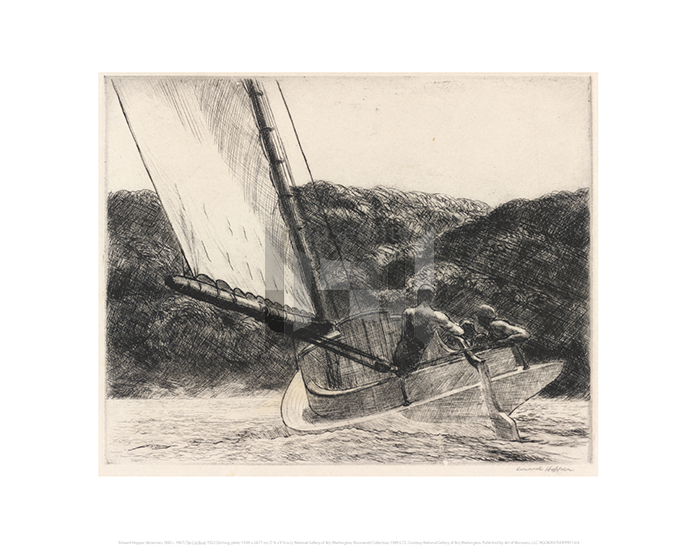 The Cat Boat, Edward Hopper 