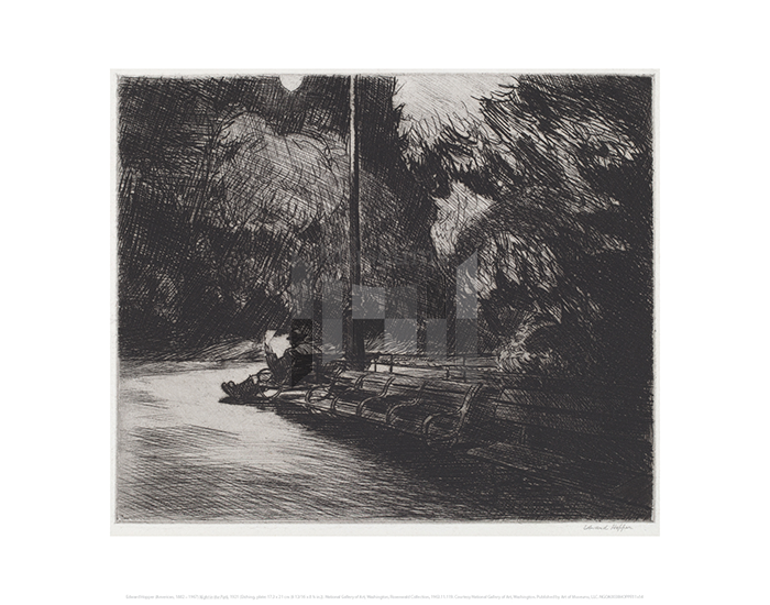 Night in the Park, Edward Hopper 