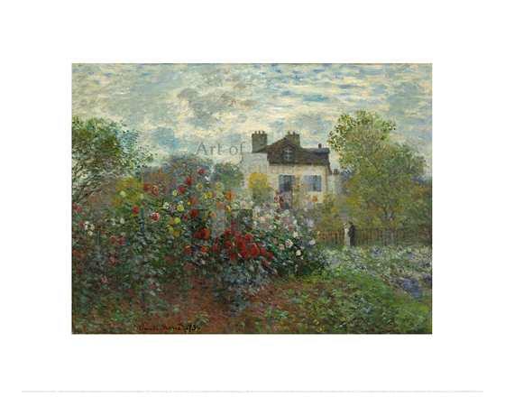 The Artist’s Garden in Argenteuil (A Corner of the Garden with Dahlias), Claude Monet