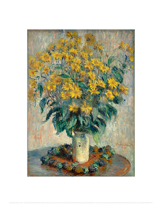  Jerusalem Artichoke Flowers, Claude Monet