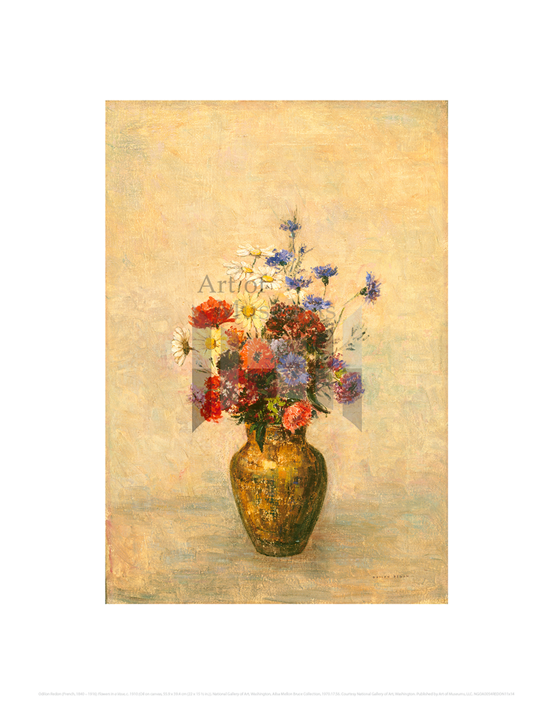 Flowers in a Vase, Odilon Redon 