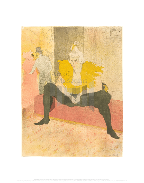 Seated Clowness (La Clownesse assise), Henri de Toulouse-Lautrec 