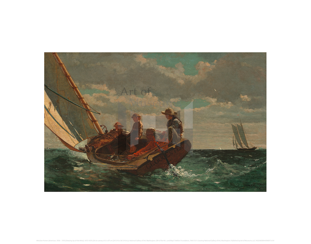 Breezing Up (A Fair Wind), Winslow Homer