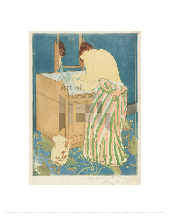 Woman Bathing, Mary Cassatt 