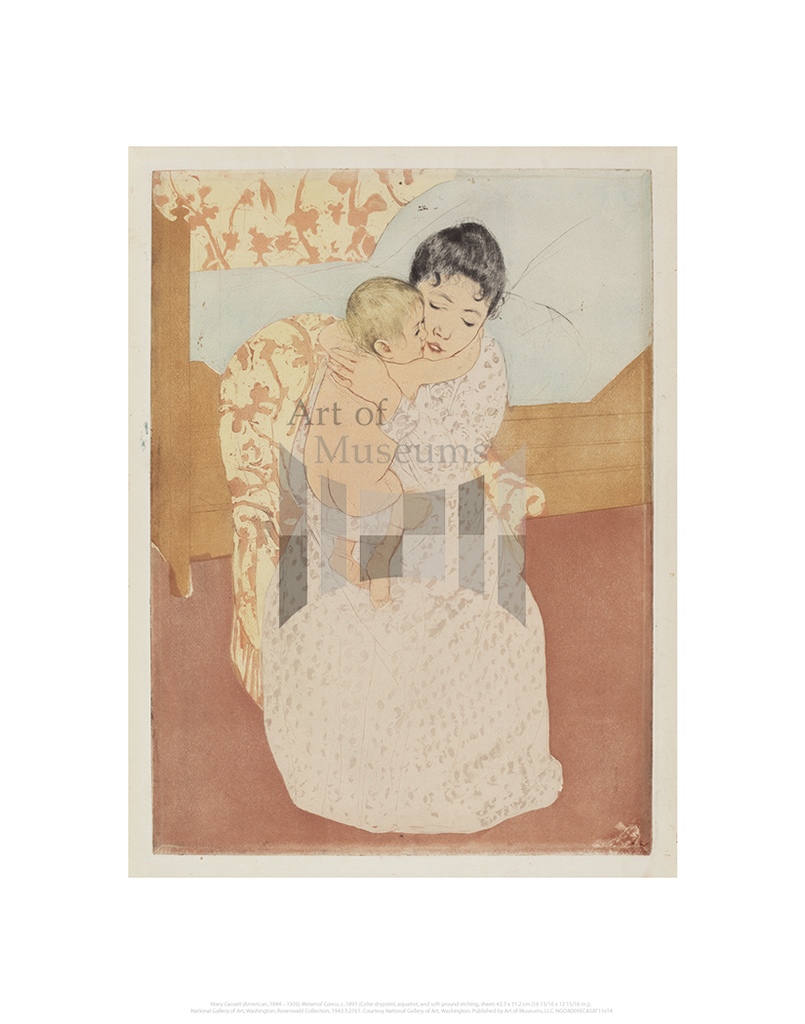 Maternal Caress, Mary Cassatt 