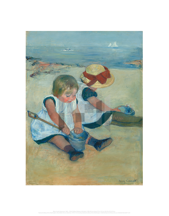 Children Playing on the Beach, Mary Cassatt 