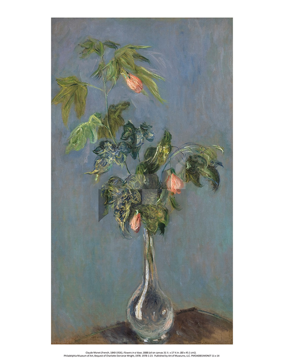 Flowers in a Vase, Claude Monet 